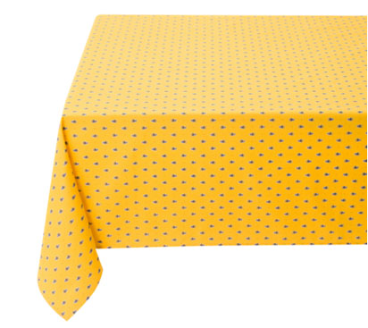 French tablecloth coated or cotton (Avignon. yellow)